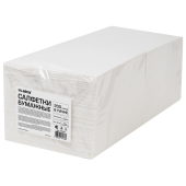 Салфетки бумажные 3-х слойные, 33x33 см, 200 штук в упаковке, 1/4 сложение, LAIMA, белые, 116659 за 465 ₽. Салфетки столовые.  Доставка по РФ. Без переплат!