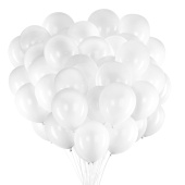 Шары воздушные 30 см, 100 штук, "ОДНОЦВЕТНЫЕ", белые, BRAUBERG KIDS, 591875 за 395 ₽. Шары воздушные и аксессуары к ним.  Доставка по РФ. Без переплат!