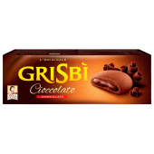 Печенье песочное GRISBI "Cioccolato" с шоколадным кремом 135 г, ИТАЛИЯ, 21201 за 408 ₽. Печенье, крекеры, сухари и сушки.  Доставка по РФ. Без переплат!