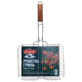 Решетка-гриль ГЛУБОКАЯ, 56х(24х31х5см), СРЕДНЯЯ, хромированная, TAIGARU (ТАЙГАРУ), 702556 за 463 ₽. Решетки-гриль.  Доставка по РФ. Без переплат!