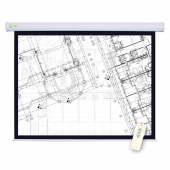 Экран Cactus Motoscreen CS-PSM-180x180, 180x180 см, 1:1, настенно-потолочный моторизованный, белый за 21 406 ₽. Экраны проекционные.  Доставка по РФ. Без переплат!