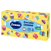 Салфетки косметические 100 штук в картонном боксе, 2-слойные, ZEMMA/ZEWA Everyday, 62861 за 174 ₽. Салфетки косметические.  Доставка по РФ. Без переплат!