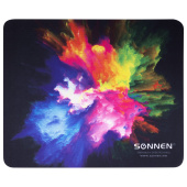 Коврик для мыши SONNEN "EXPLOSIVE", резина + ткань, 220х180х3 мм, 513291 за 94 ₽. Коврики для мыши.  Доставка по РФ. Без переплат!