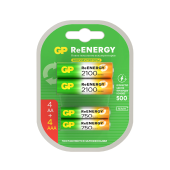 Батарейки аккумуляторные GP ReEnergy Ni-Mh НАБОР 8 шт. (ПРОМО 4+4), AA+ААА (HR6+HR03), 2000 mAh + 750 mAh, 210AAHC/75AAAHC за 2 298 ₽. Аккумуляторные батарейки.  Доставка по РФ. Без переплат!