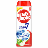 Чистящее средство 480 г, ПЕМОЛЮКС Сода-5/7, "Яблоко", порошок, 2414453 за 92 ₽. Чистящие и моющие средства универсальные.  Доставка по РФ. Без переплат!