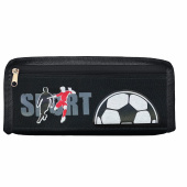 Пенал ЮНЛАНДИЯ ЮНИОР, 2 отделения, полиэстер, "Sport", 21х8х6 см, 273812 за 184 ₽. Пеналы мягкие.  Доставка по РФ. Без переплат!