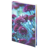 Блокнот А5 (134х206 мм), 80 л., твёрдый, клетка, STAFF, "Flowers", 114410 за 101 ₽. Блокноты в книжном переплете.  Доставка по РФ. Без переплат!