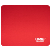 Коврик для мыши SONNEN "RED", резина + ткань, 220х180х3 мм, 513306 за 94 ₽. Коврики для мыши.  Доставка по РФ. Без переплат!