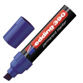 Маркер перманентный (нестираемый) EDDING 390, СИНИЙ, скошенный наконечник, 4-12 мм, E-390/3 за 640 ₽. Маркеры перманентные.  Доставка по РФ. Без переплат!