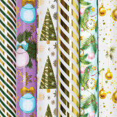 Бумага упаковочная новогодняя С ЭФФЕКТАМИ (1 шт.) "Gold&Green", 70х100 см, ассорти, ЗОЛОТАЯ СКАЗКА, 592186 за 114 ₽. Бумага упаковочная подарочная новогодняя.  Доставка по РФ. Без переплат!