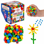 Конструктор-пластилин "GUMMY BLOCKS", разноцветные детали, 4 цвета, 1TOY, Т23937 за 481 ₽. Конструкторы.  Доставка по РФ. Без переплат!
