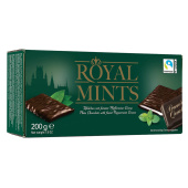 Шоколад порционный HALLOREN "Royal Mints" с мятной начинкой, 200 г, картонная коробка, 40659 за 660 ₽. Шоколад.  Доставка по РФ. Без переплат!