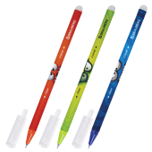 Ручка стираемая гелевая, кросс-серия "МОНСТРИКИ", BRAUBERG, СИНЯЯ, корпус ассорти, игольчатый наконечник 0,5 мм, линия 0,35 мм, 144484 за 42 ₽. Ручки со стираемыми чернилами.  Доставка по РФ. Без переплат!