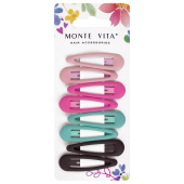 Заколки для волос НАБОР 8 шт., 5 см, клик-клак, soft touch, разные цвета, MONTE VITA (МОНТЕ ВИТА), 457092 за 104 ₽. Заколки для волос.  Доставка по РФ. Без переплат!