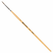 Кисть BRAUBERG, пони, круглая, №1, 200840 за 17 ₽. Кисти для рисования.  Доставка по РФ. Без переплат!