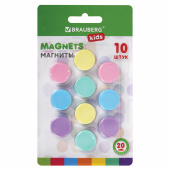 Магниты 20 мм, НАБОР 10 шт., "MACAROONS", BRAUBERG KIDS, блистер, 272520 за 169 ₽. Магниты для досок.  Доставка по РФ. Без переплат!