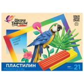 Пластилин классический ЛУЧ "Школа творчества", 21 цвет, 420 г, стек, картонная упаковка, 29С 1765-08 за 242 ₽. Пластилин.  Доставка по РФ. Без переплат!
