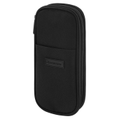 Пенал-трансформер BRAUBERG, полиэстер, 22х10х3 см, "Black", 274609 за 533 ₽. Пеналы мягкие.  Доставка по РФ. Без переплат!