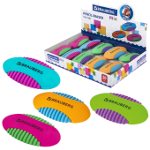 Ластик BRAUBERG "Mix S", 58х33х13 мм, цвет ассорти, 228724 за 29 ₽. Ластики классические.  Доставка по РФ. Без переплат!