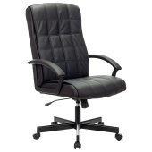 Кресло офисное BRABIX "Quadro EX-524", компактная упаковка, экокожа, черное, 532104 за 12 336 ₽. Кресла для руководителей.  Доставка по РФ. Без переплат!