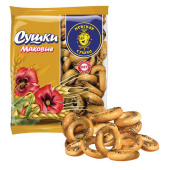 Сушки НЕВСКАЯ СУШКА с маком, 275 г, пакет, 4033032 за 124 ₽. Печенье, крекеры, сухари и сушки.  Доставка по РФ. Без переплат!