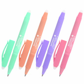 Ручка стираемая гелевая с грипом BRAUBERG "SOFT&SILK PASTEL", СИНЯЯ, корпус ассорти, узел 0,7 мм, 143934 за 112 ₽. Ручки со стираемыми чернилами.  Доставка по РФ. Без переплат!