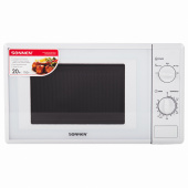 Микроволновая печь SONNEN MW2070B-5MW, 20 л, 700 Вт, таймер, механическое управление, белая, 454654 за 7 602 ₽. Микроволновые печи.  Доставка по РФ. Без переплат!