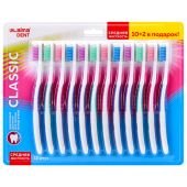 Зубная щетка средней жесткости CLASSIC, КОМПЛЕКТ 12 шт. (10 + 2 в подарок), LAIMA DENT, 609693 за 277 ₽. Зубные щетки.  Доставка по РФ. Без переплат!