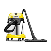 Пылесос хозяйственный KARCHER WD 3 S, мусоросборник 17 л, мощность 1000 Вт, желтый, 1.628-135.0 за 19 950 ₽. Пылесосы промышленные.  Доставка по РФ. Без переплат!