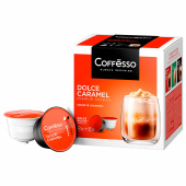 Кофе в капсулах COFFESSO "Dolce Caramel" для кофемашин Dolce Gusto, 8 порций, 102155 за 935 ₽. Кофе и какао в капсулах.  Доставка по РФ. Без переплат!