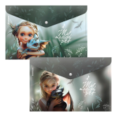 Папка-конверт с кнопкой ERICH KRAUSE "Magic Pet", A4, до 120 листов, непрозрачная, ассорти, 0,16 мм, 63509 за 81 ₽. Папки-конверты с кнопкой.  Доставка по РФ. Без переплат!