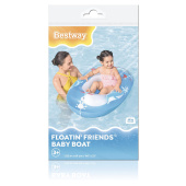 Надувная лодочка "Подводный мир" с окошком, 102х69 см, 3-6 лет, BESTWAY, 34037 за 463 ₽. Лодочки и плоты надувные для детей.  Доставка по РФ. Без переплат!
