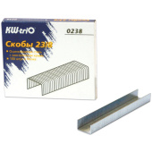 Скобы для степлера №23/8, 1000 штук, KW-trio, от 10 до 50 листов, 0238, -0238 за 156 ₽. Скобы для степлеров.  Доставка по РФ. Без переплат!
