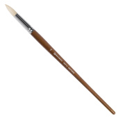 Кисть художественная профессиональная BRAUBERG ART CLASSIC, щетина, круглая, № 14, длинная ручка, 200713 за 313 ₽. Кисти художественные из натурального волоса.  Доставка по РФ. Без переплат!