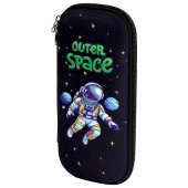 Пенал ЮНЛАНДИЯ, 1 отделение, карман, полиэстер/EVA, 22х10х5 см, "Outer space", 273192 за 242 ₽. Пеналы каркасные.  Доставка по РФ. Без переплат!