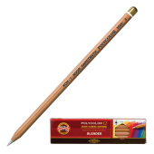 Карандаш-блендер KOH-I-NOOR, 1шт., "Polycolor", белый, 3,8 мм, мягкий, заточенный, 3800000001KS за 134 ₽. Карандаши цветные профессиональные классические.  Доставка по РФ. Без переплат!