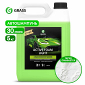 Автошампунь с активной пеной 5 кг, GRASS ACTIVE FOAM LIGHT, легкосмываемый, концентрат, 132101 за 1&nbsp;442 ₽. Средства для минимоек.  Доставка по РФ. Без переплат!