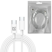 Кабель USB Type-C-Type-C, 30 Вт, белый, 2 м, DEFENDER F182, 87537 за 227 ₽. Кабели USB - MicroUSB/Apple/Type-C.  Доставка по РФ. Без переплат!
