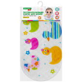 Коврик противоскользящий для ванной детский, УТЯТА, 69х39 см, 1 шт., BRAUBERG KIDS, 665184 за 457 ₽. Противоскользящие детские коврики для ванной.  Доставка по РФ. Без переплат!