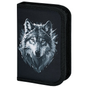 Пенал BRAUBERG, 1 отделение, полиэстер, 21х14 см, "Gray wolf", 273520 за 354 ₽. Пеналы каркасные.  Доставка по РФ. Без переплат!