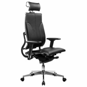 Кресло МЕТТА "YOGA" Y 2DM B2-10D, 2D-спинка, 3D-подголовник, 4D-подлокотники, экокожа, черное за 85 982 ₽. Кресла для руководителей.  Доставка по РФ. Без переплат!