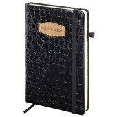 Скетчбук, слоновая кость 140 г/м2, 130х210 мм, 80 л., КОЖЗАМ, резинка, BRAUBERG ART CLASSIC, CROCO, черный, 116470 за 456 ₽. Альбомы, скетчбуки и бумага для графики и эскизов.  Доставка по РФ. Без переплат!