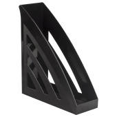 Лоток вертикальный для бумаг BRAUBERG "Office style", 245х90х285 мм, черный, 237278 за 310 ₽. Лотки вертикальные (стойки-уголки).  Доставка по РФ. Без переплат!
