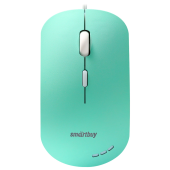 Мышь проводная бесшумная SMARTBUY 288-LG, USB, 3 кнопки + 1 колесо, оптическая, зеленая, 06826, SBM-288-LG за 498 ₽. Мыши проводные компьютерные.  Доставка по РФ. Без переплат!