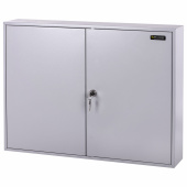 Шкафчик (Ключница) на 300 ключей BRAUBERG, 730х550х140 мм, с замком, +300 брелоков, серый, 290341 за 21&nbsp;570 ₽. Шкафчики и панели для ключей.  Доставка по РФ. Без переплат!
