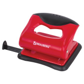 Дырокол BRAUBERG "JET PRO", до 20 листов, красно-черный, 228599 за 393 ₽. Дыроколы настольные.  Доставка по РФ. Без переплат!