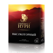 Чай ПРИНЦЕССА НУРИ "Высокогорный" черный, 100 пакетиков по 2 г, 0201-18-А6 за 259 ₽. Чай пакетированный.  Доставка по РФ. Без переплат!