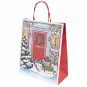 Пакет подарочный КОМПЛЕКТ 10 штук новогодний 26x13x32 см, "Сочельник", ЗОЛОТАЯ СКАЗКА, 592130 за 455 ₽. Пакеты подарочные новогодние.  Доставка по РФ. Без переплат!