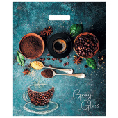 Пакет с вырубной ручкой ПВД, 48х39 см, "Грэй Глосс Кофе", 50 мкм, н00212035 за 19 ₽. Пакеты с петлевой и вырубной ручкой.  Доставка по РФ. Без переплат!