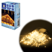 Электрогирлянда-бахрома уличная 25х0,7 м, 400 LED, тёплый белый, 220 V, контроллер, ЗОЛОТАЯ СКАЗКА, 592551 за 1&nbsp;319 ₽. Электрогирлянды и световые фигуры.  Доставка по РФ. Без переплат!